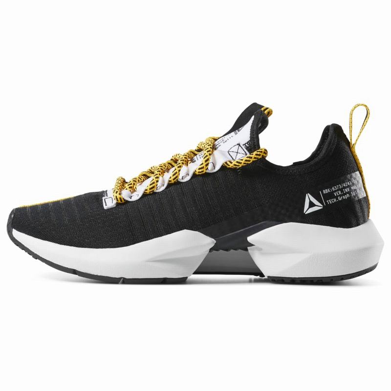 Pantofi Sport Reebok Sole Fury Se Barbati Negrii/Albi/Aurii Romania YD3663NK
